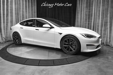 Used Tesla Model S Plaid Autopilot Arachnid Wheels Worlds