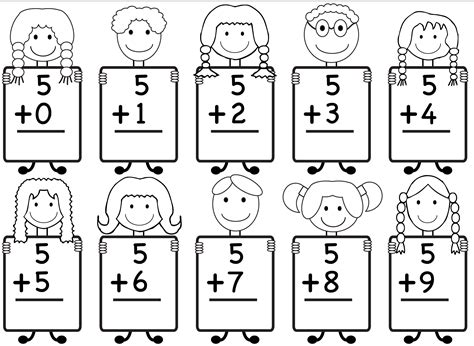 Free Printable Kindergarten Math Worksheets Addition Math Worksheets
