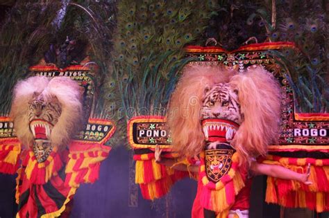 Traditional Dance Of Reog Ponorogo Editorial Stock Photo Image Of