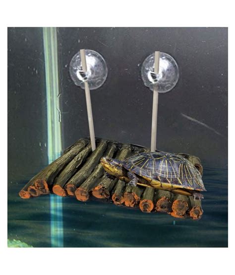 Jainsons Pet Products Bamboo Floating Turtle Island Reptile Turtle Tank