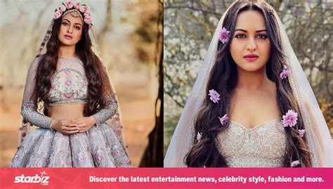Sonakshi Sinha Lehenga With Floral Crown Serve Perfect Bridal Inspiration