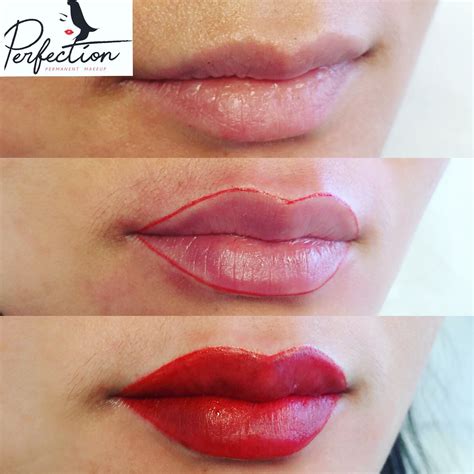 Permanent Lip Color And Liner Tattoo Bethesda Md