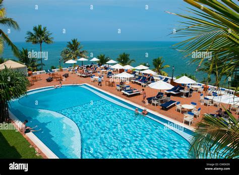 Mount Lavinia Hotel Pool Terrasse Colombo Sri Lanka Stockfotografie
