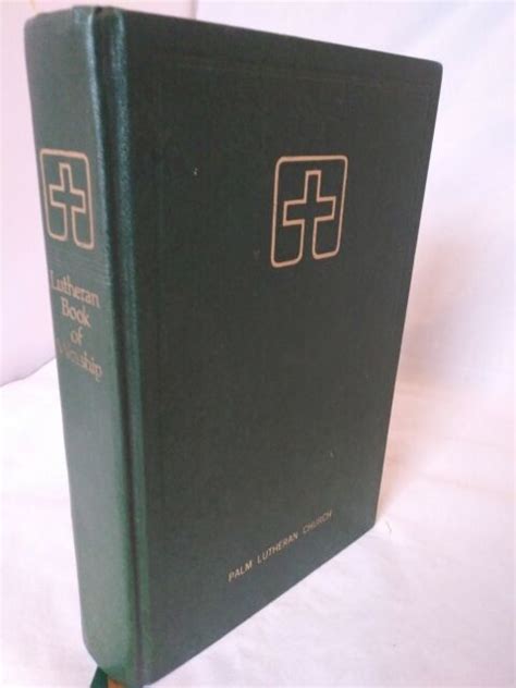Lutheran Book Of Worship Green Leather Bound 1982 5th Printing Ebay