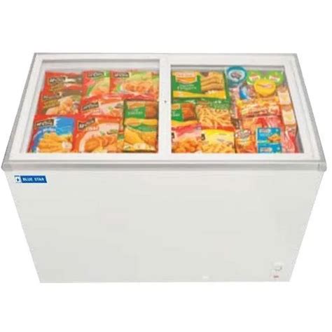 Buy Blue Star Glass Top Deep Freezer 400 Litres Gt400a Online At Lowest Price In Noida Delhi Ncr