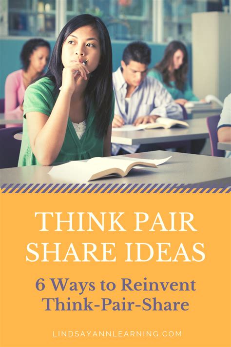 6 Ways To Reinvent Think Pair Share Lindsay Ann Learning