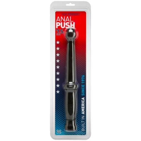 Doc Johnson Anal Push 75 Black Anal Dildo W Grip Handle Butt Probe Wand 782421553500 Ebay