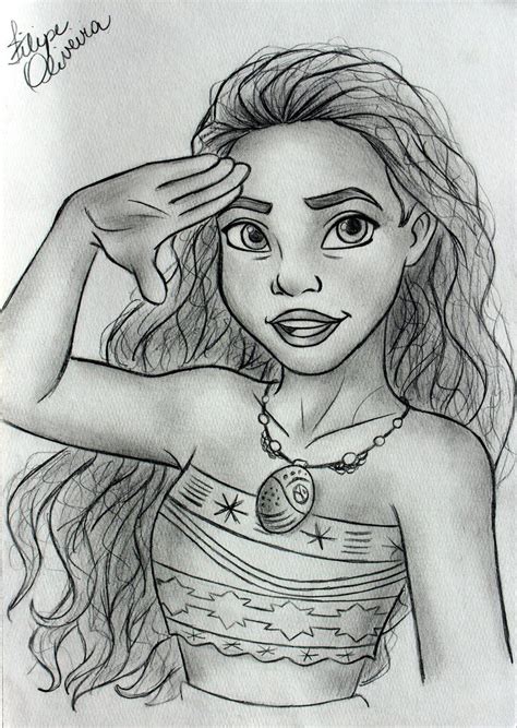 Caran d'ache luminance6901, strath more. Disney Princess - Moana by filipeoliveira.deviantart.com on @DeviantArt | Disney princess ...