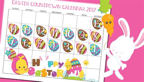 Easter Countdown Calendar 2017 Sarah Titus