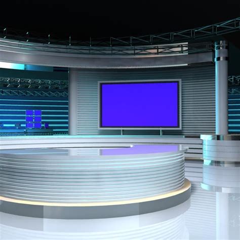 Virtual Tv Studio Set 3d Model Virtual Tv Studio Tv Studio Set