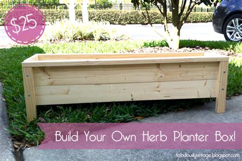 I also have the steps listed below if you would rather read about it. Hometalk | DIY Herb Planter Box -- $25