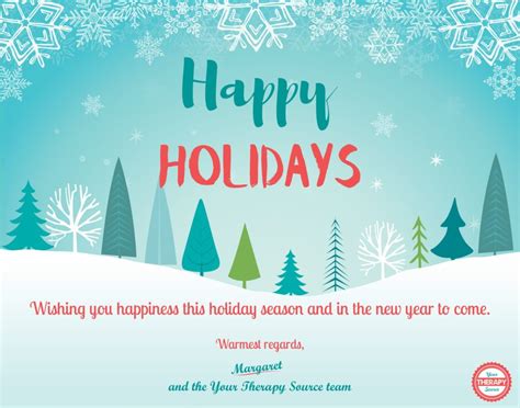 Happy Holidays from Your Therapy Source - Your Therapy Source