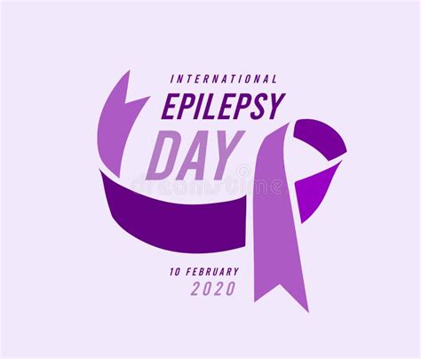 International Epilepsy Day Vector Design Template Background Stock