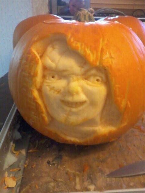 Chucky Pumpkin Carving Svg Chucky Svg Pumpkin Halloween Svg My Xxx Hot Girl