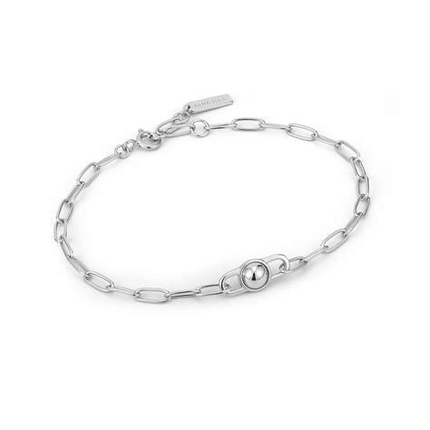 Silver Orb Link Chunky Chain Bracelet Asha Jewelry