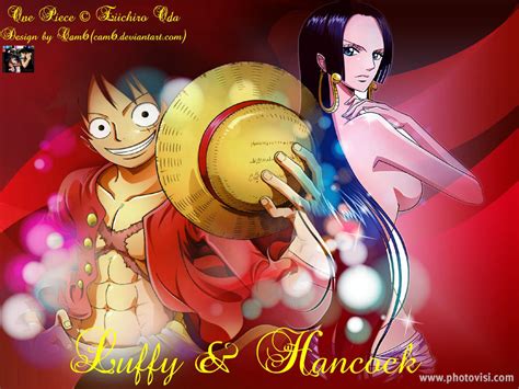 One Piece Wallpaper Luffy And Boa Hancock By Cam6 On Deviantart