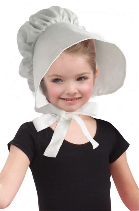 Child White Pioneer Bonnet Screamers Costumes