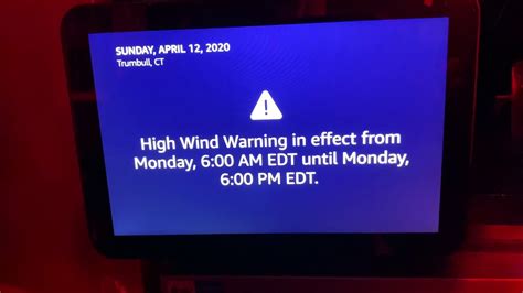 Amazon Alexa Weather Warning And Forecast Demonstration 41220 Youtube