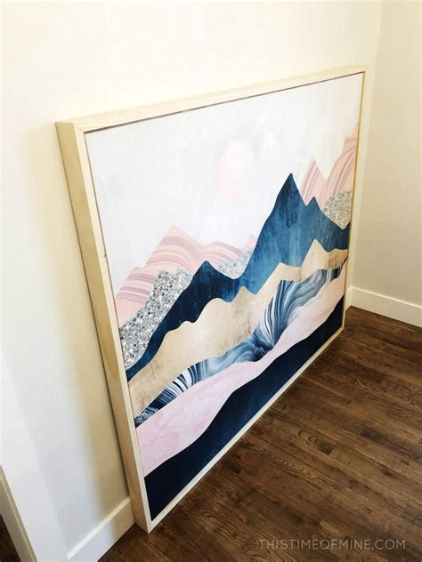 How To Make And Frame Your Own Large Art For Cheap In 2023 Diy