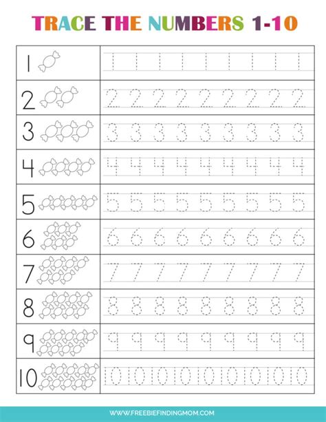 Number Worksheets For Pre K Worksheets For Kindergarten