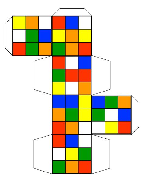 Blank Rubik Cube Template Printable Build Rubik S Cube Mosaics With