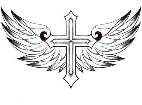 I love wolves and this is my second wolf drawing. Cross with Wings Wallpaper - WallpaperSafari
