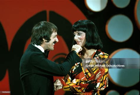 Entertainers Sonny Bono And Cher Perform On The Sonny And Cher Comedy