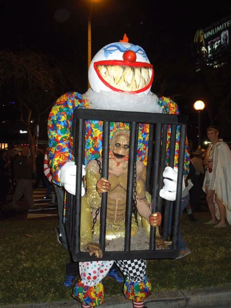 West Hollywood Halloween Carnaval Caged Monster Costume