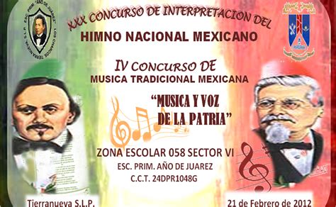 Zona Escolar 058 Concurso De Himno Nacional Mexicano