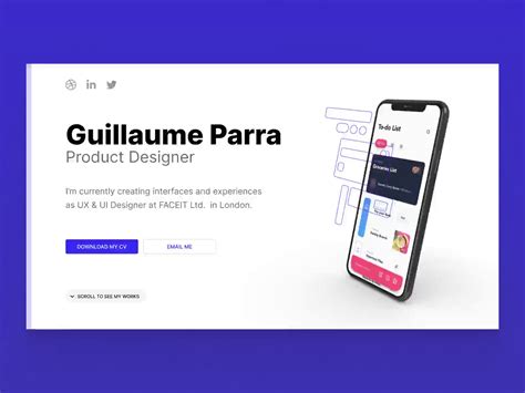My New Portfolio By Guillaume Parra On Dribbble