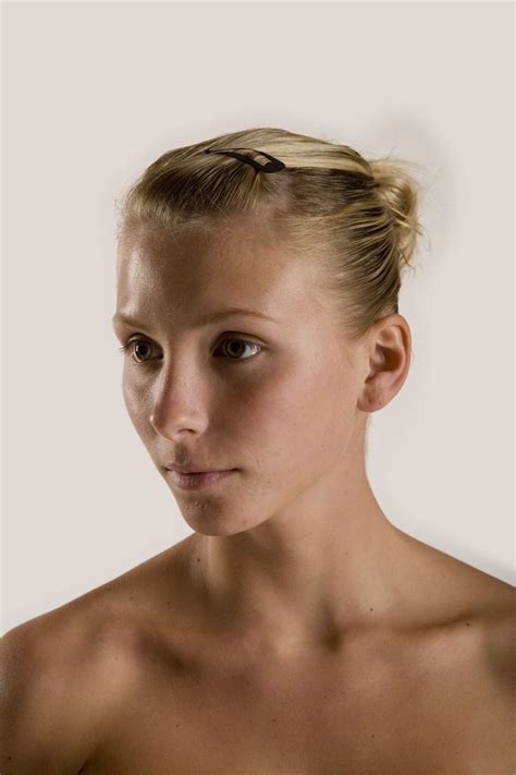Portrait Of A Woman With Pulled Back Hair