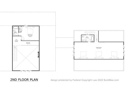 Bm2500 Barndominium Buildmax House Plans Plumbing Plan Farmhouse