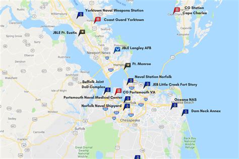Norfolk Virginia Naval Base Map