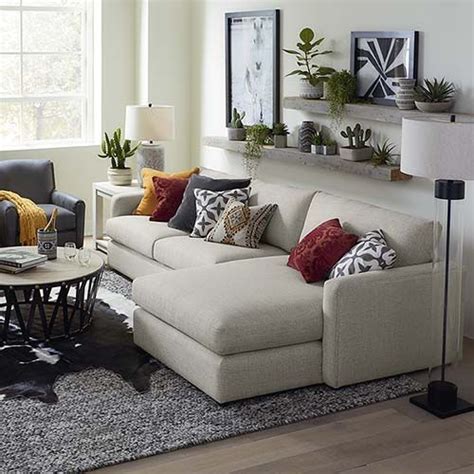 Allure Right Chaise Sectional Living Room Furniture Layout Interior