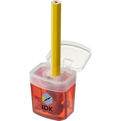 Branded Pencil Sharpener With Container Total Merchandise