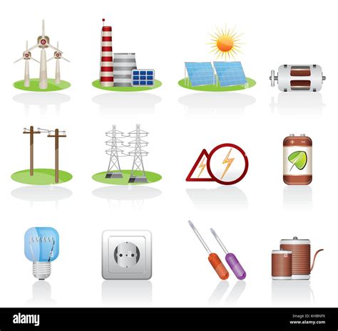 Electricity And Power Icons Vector Icon Set Stock Vector Image And Art