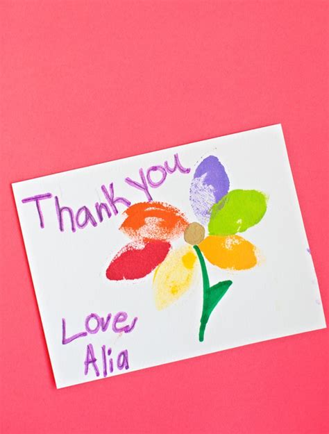 Homemade Thank You Cards For Kids