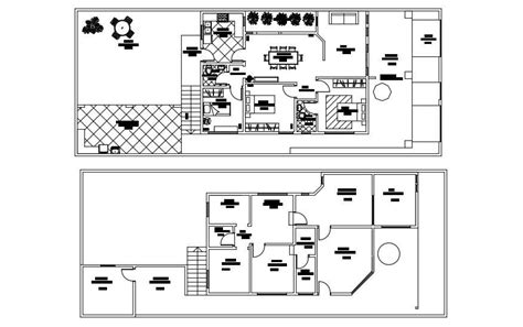 2d Cad Drawing Simple Bungalow House Design Autocad File Cadbull