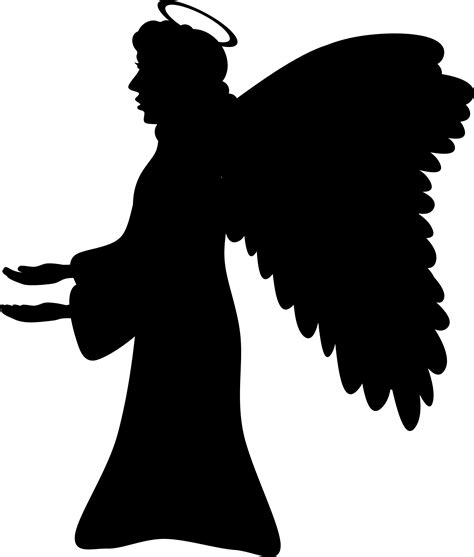 Angels Silhouette By Barnheartowl Angel Silhouette Silhouette Stencil