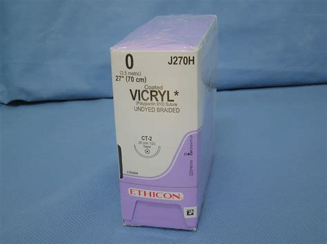 Ethicon J270h Vicryl Suture Size 0 27 Ct 2 Taper Needle Da Medical