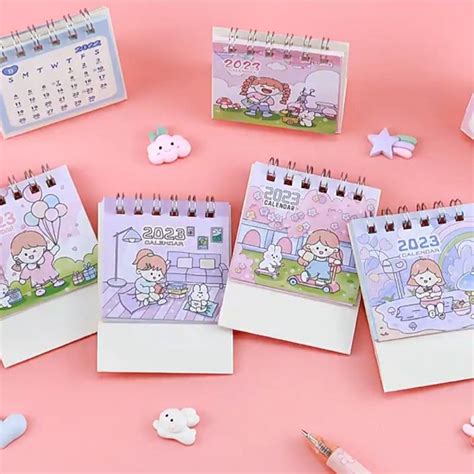 Jual Kiandaa Km0003 Kalender Meja 2023 Mini Kecil Motif Lucu Cute Korea