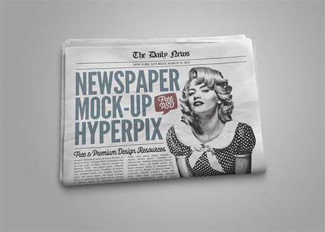 Download Free Newspaper Mockup (PSD)