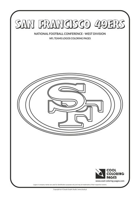 Nfl logos coloring pages printable games #2. Cool Coloring Pages San Francisco 49ers - NFL American ...