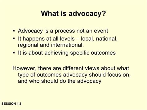 Advocacy Workshop