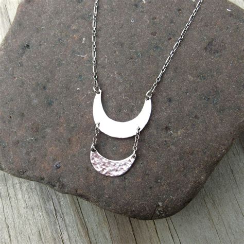 Sterling Silver Bib Necklace Hammered Sterling Silver Etsy In 2021