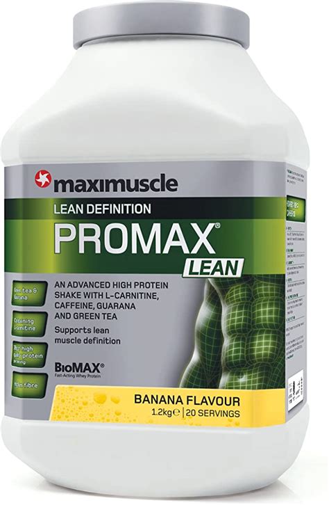 Maximuscle Promax Lean Definition Banana Weight Loss And Definition