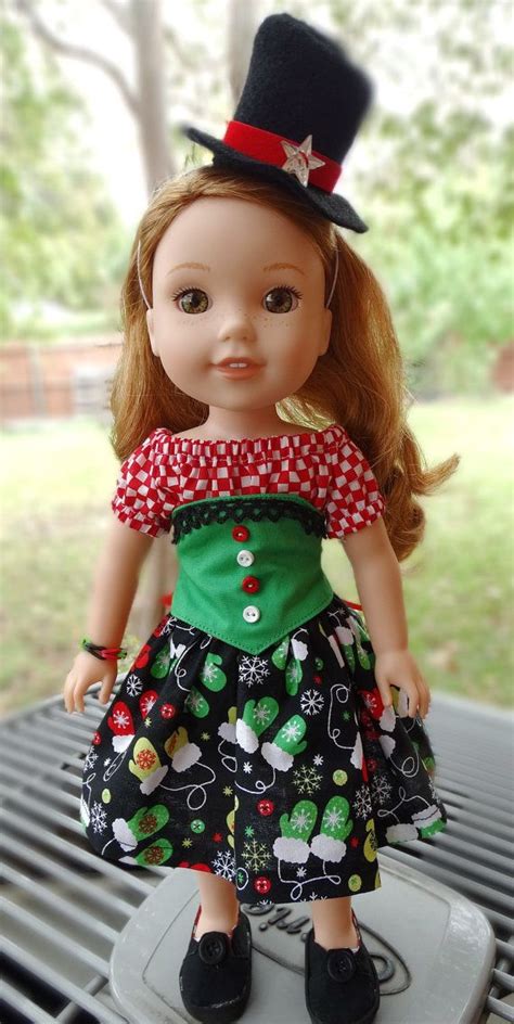 145 Doll Clothes Whimsical Christmas Holiday Outfit For American