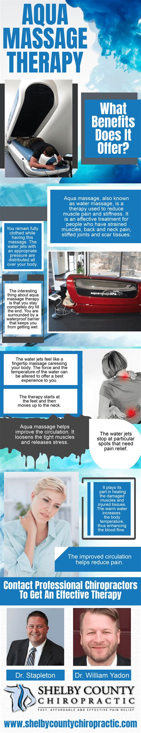 Aqua Massage Therapy What Benefits Does It Offer Infographic Shelby County Chiropractic