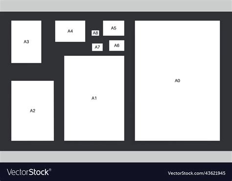 International Paper Sizes Royalty Free Vector Image