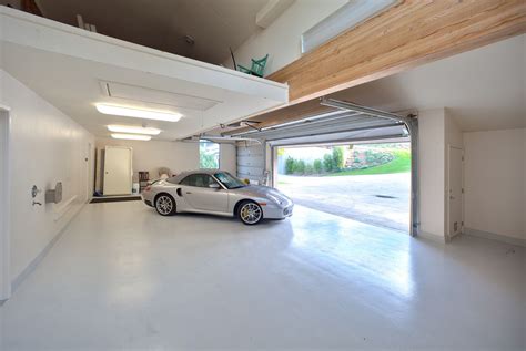 White Garage Interior Garage Door Modern Garage Doors Interior